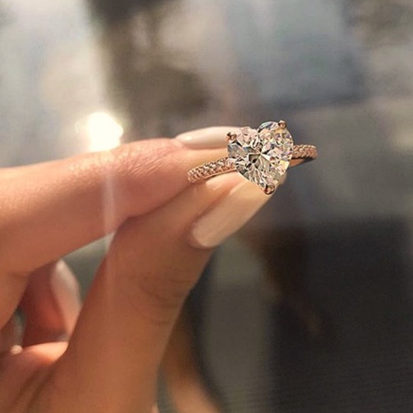 Sparkling Silver heart shaped ring 💗 - Picture 4 of 4